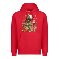 Red sorta scary sorta merry skeleton christmas tree Premium Hoodie - MaliasSmallBusiness