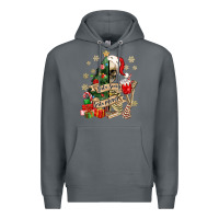 Rock sorta scary sorta merry skeleton christmas tree Premium Hoodie - MaliasSmallBusiness