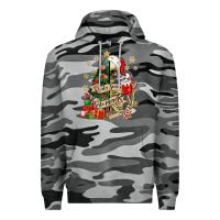 Slate Camo sorta scary sorta merry skeleton christmas tree Premium Hoodie - MaliasSmallBusiness
