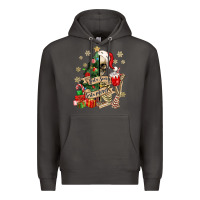 Smoke sorta scary sorta merry skeleton christmas tree Premium Hoodie - MaliasSmallBusiness