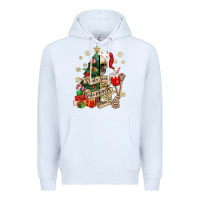 White sorta scary sorta merry skeleton christmas tree Premium Hoodie - MaliasSmallBusiness