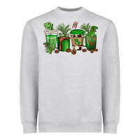 Heather Grey t  rex coffee cups Heavyweight Sweatshirt - texasbilliewilder