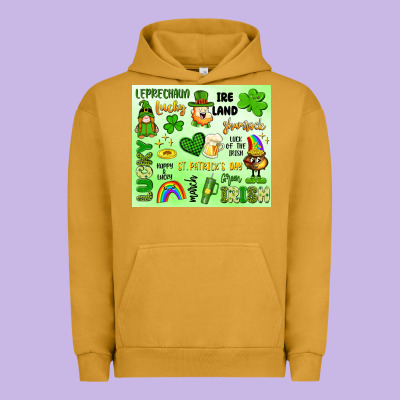 St Patrick's Day Urban Hoodie Designed By Artiststas