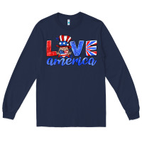 Love America Gnome Long Sleeve Tee | Teevron
