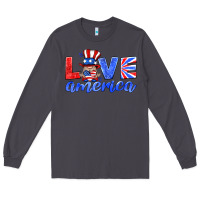 Smoke love america gnome Long Sleeve Tee - HRA Design Shop