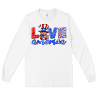 White love america gnome Long Sleeve Tee - HRA Design Shop