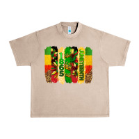 French Oak juneteenth brushstrokes Urban Heavy Tee - BarkalooDesign
