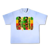 Grape Ice juneteenth brushstrokes Urban Heavy Tee - BarkalooDesign
