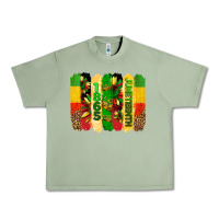 Oil Green juneteenth brushstrokes Urban Heavy Tee - BarkalooDesign