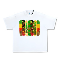 White juneteenth brushstrokes Urban Heavy Tee - BarkalooDesign