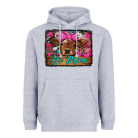 Heather Grey be mine valentine's day cow Heavyweight Hoodie - Jasminsmagicworld