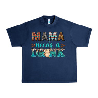 Navy mama needs a drink Urban Heavy Tee - texasbilliewilder