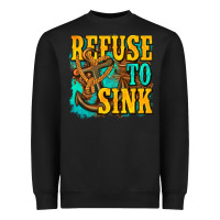Black refuse to sink western Heavyweight Sweatshirt - texasbilliewilder