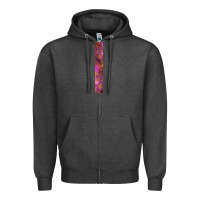 Charcoal Heather Halloween Key Fob Zipper Hoodie - BundleAndBundleShop