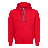 Red Halloween Key Fob Zipper Hoodie - BundleAndBundleShop