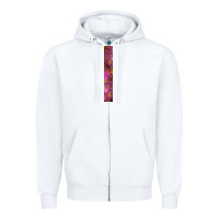 White Halloween Key Fob Zipper Hoodie - BundleAndBundleShop