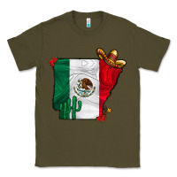 Army Green mexica oklahama Classic Tee - CowhideDigitalArt