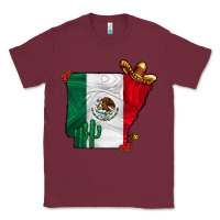 Burgundy mexica oklahama Classic Tee - CowhideDigitalArt