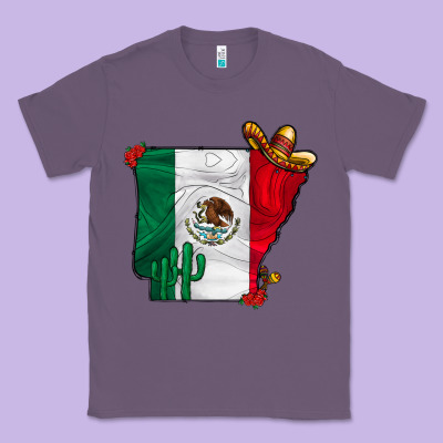 Mexica Oklahama Classic Tee Designed By Cowhidedigitalart
