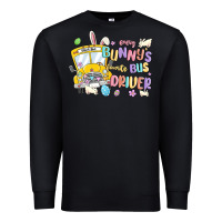 Black every bunny's favorite bus driver malia Premium Sweatshirt - MaliasSmallBusiness