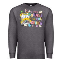 Charcoal Heather every bunny's favorite bus driver malia Premium Sweatshirt - MaliasSmallBusiness