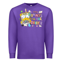 Purple every bunny's favorite bus driver malia Premium Sweatshirt - MaliasSmallBusiness