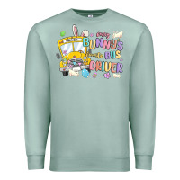 Seafoam every bunny's favorite bus driver malia Premium Sweatshirt - MaliasSmallBusiness