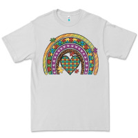 Dove Grey autism awareness heart leopard rainbow Premium Tee - Artiststas