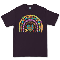 Autism Awareness Heart Leopard Rainbow Premium Tee | Teevron