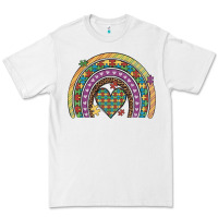 White autism awareness heart leopard rainbow Premium Tee - Artiststas