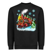 Black christmas polar express Heavyweight Sweatshirt - Zillion Design Studio