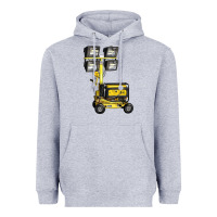 Heather Grey Towable Light Towers Heavyweight Hoodie - LillyAllenDesigns