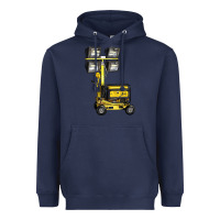 Navy Towable Light Towers Heavyweight Hoodie - LillyAllenDesigns