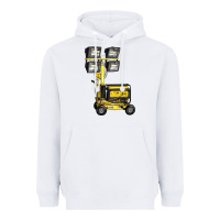 White Towable Light Towers Heavyweight Hoodie - LillyAllenDesigns