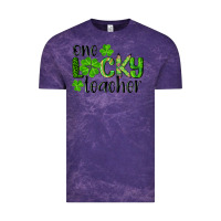 Cloud Purple st. Patrick's day one lucky teacher Vintage Tee - RanaPortraitStore