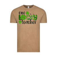 Vintage Coffee st. Patrick's day one lucky teacher Vintage Tee - RanaPortraitStore