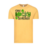Vintage Mustard st. Patrick's day one lucky teacher Vintage Tee - RanaPortraitStore