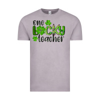Vintage Zinc st. Patrick's day one lucky teacher Vintage Tee - RanaPortraitStore