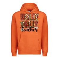 Carrot holly jolly teacher Premium Hoodie - MaliasSmallBusiness