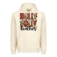 Sandshell holly jolly teacher Premium Hoodie - MaliasSmallBusiness