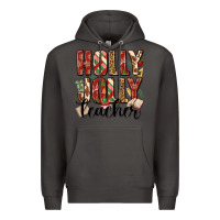 Smoke holly jolly teacher Premium Hoodie - MaliasSmallBusiness