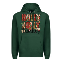 Sports Green holly jolly teacher Premium Hoodie - MaliasSmallBusiness