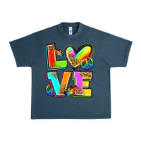 Midnight Navy love pride Urban Heavy Tee - Zillion Design Studio