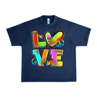 Navy love pride Urban Heavy Tee - Zillion Design Studio
