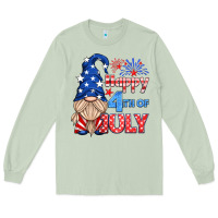Matcha happy 4th of july gnome Long Sleeve Tee - HRA Design Shop