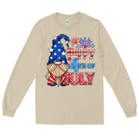 Mushroom happy 4th of july gnome Long Sleeve Tee - HRA Design Shop