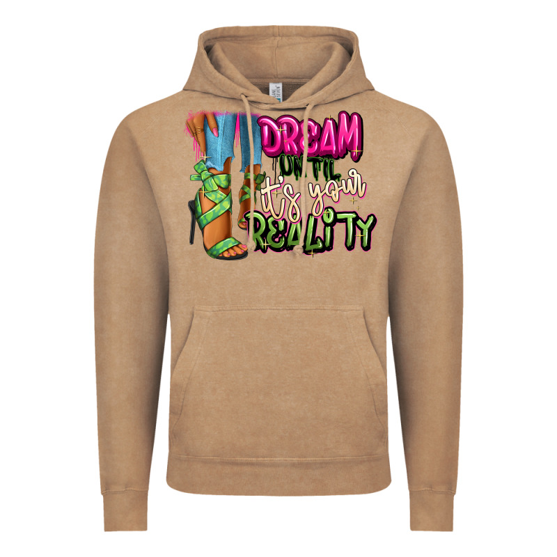Dream Until It's Your Reality Heels Black Fashion Vintage Hoodie by RanaPortraitStore | Teevron