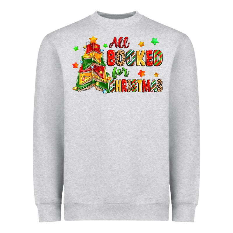 All Booked For Christmas Heavyweight Sweatshirt by Zillion Design Studio | Teevron