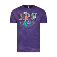 Cloud Purple western nurse lpn  life Vintage Tee - BarkalooDesign