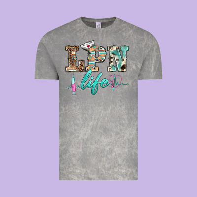 Western Nurse Lpn  Life Vintage Tee Designed By Barkaloodesign